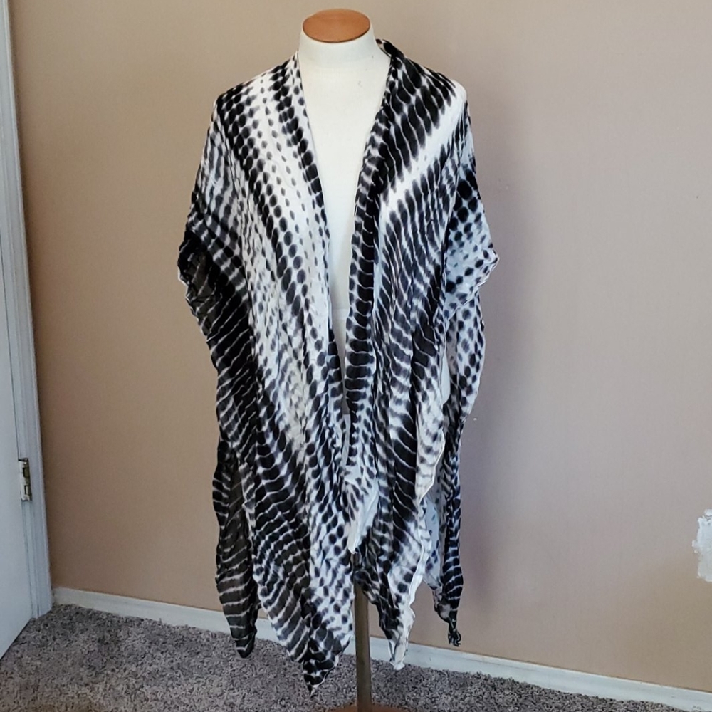 Michael Stars tie-dye scarf/sarong coverlet OS